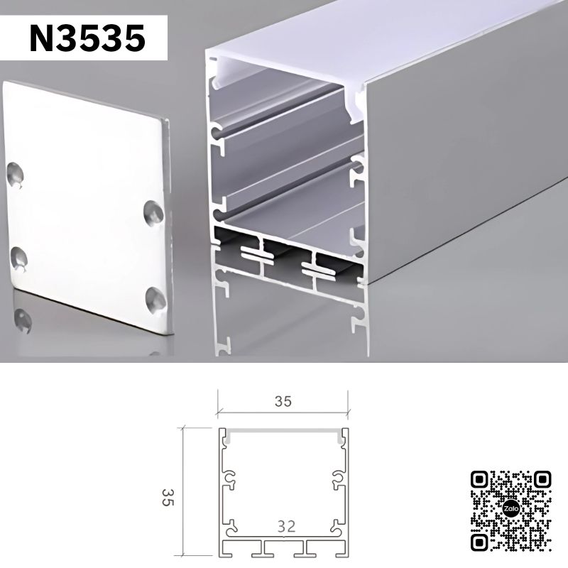 Thanh Nhôm Định Hình Lắp Nổi 2 Mét | N3535